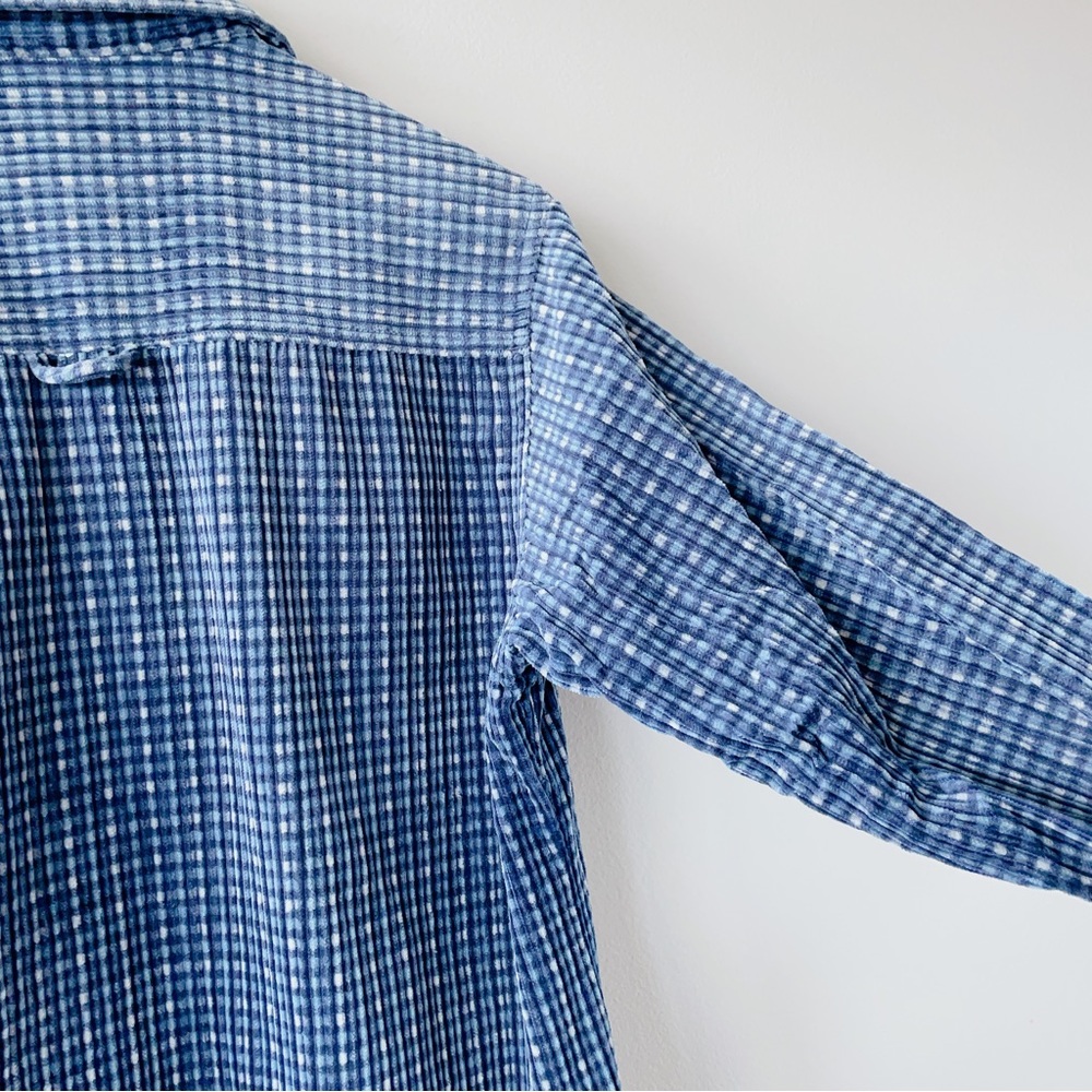 Vintage Cotton Ginny oversized shacket fuzzy waffle knit Medium shirt - Picture 16 of 17